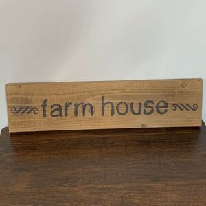 Hobby Lobby Home Wooden Farm House Sign Hand Painted Wall Decor Brown Medium
